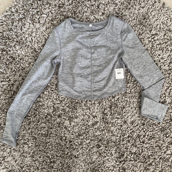 FREE PEOPLE MOVEMENT KEY HOLE BACK CROP TOP M - Picture 3 of 8